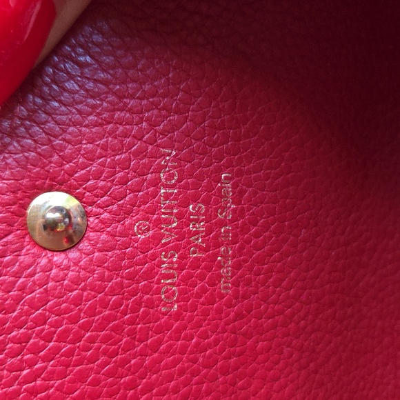 Louis Vuitton Empreinte Red Leather Wallet - Picture 7 of 9